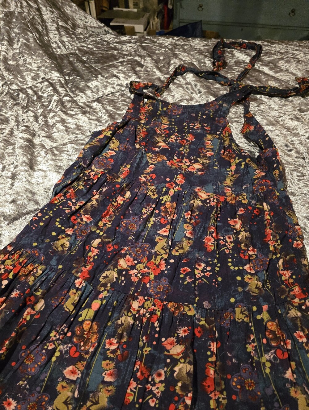 High Neck Tie Back Maxi Dress - Picture 3 of 6